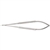 Miltex 7.125" Microsurgery Scissors - Sharp Points - Curved - 6 mm Blades - Round Handles