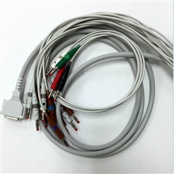 Schiller 14-Lead ECG Resting Patient Cable, Banana Plug
