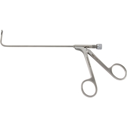 Miltex Frontal Sinus Recess Giraffe Forceps 5-1/8" Shaft, 90 Degree Horizontal Jaws, 2mm x 4mm, Double Action, Luer Lock Port/Cleaning