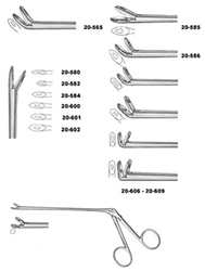 Miltex Wilde-Blakesley Ethmoid Forceps - 5-1/2" Shaft - Pointed Fenestrated Cups - 12mm x 4mm