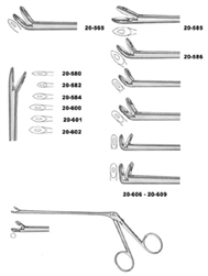 Miltex Wilde-Blakesley Ethmoid Forceps - 5-1/2" Shaft - Pointed Fenestrated Cups - 13mm x 5mm