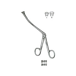 Miltex Ronis Adenoid Punch - 5-1/8" Shaft - Large Triangular Jaws - Up-Curved