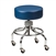 Clinton Classic Series Chrome Base Exam Stool with Round Footring