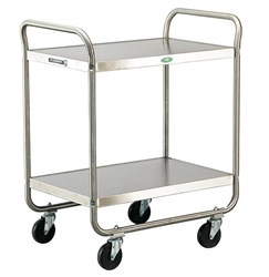 Lakeside 500 Lb Capacity, Tubular Frame cart, (3) 15.5 x 24 Inch Shelves