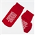 Double Sided Slipper Socks; Small - Red (48/Cs)