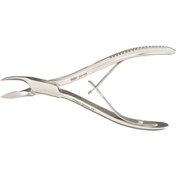 Miltex Oral Surgery Rongeur, No. 5A Pattern, Side Cutting, Slightly Curved - 6-1/2"