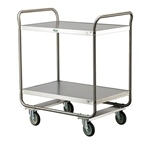 Lakeside 500 Lb Capacity, Tubular Frame Cart, (2) 21 x 33 Inch Shelves