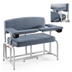 Winco Harmony Bariatric Blood Drawing Chair - Dual Left Arm