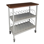 Omnimed Artisan Style Open Chart Rack - 20 Capacity