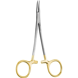 Miltex No Scalpel Vasectomy Hemostat, Sharp Point, Smooth Jaws, Curved - 5-1/2"