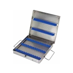 Miltex Micro Sterilization Instrument Case - 8-1/2" x 8-1/4" x 1-1/4"