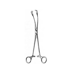 Miltex Uterine Vulsellum Forceps, Curved Sideways - 10"