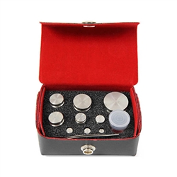 Ohaus 100g-1mg Class F Stainless Steel Test Weight Set with NVLAP Accredited Certificate
