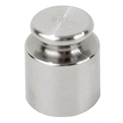 Ohaus 100g Class 7 Economical Stainless Steel Cylindrical Weight, Traceable Certificate