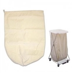 Brewer 25" Rope Style Hamper Bag, 10 oz. Beige Cotton