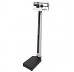 Health O Meter Mechanical Beam Scale with Height Rod and Counterweights