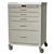 Harloff 4145K, Mini24 Anesthesia Cart, Short Cabinet, Five Drawers with Key Lock