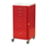 Harloff Mini24 Emergency Cart, Six Drawer, Tall Cabinet with 3" Casters, Breakaway Lock