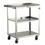 Lakeside 422 Utility Cart, 500 Lb Capacity, (3) 18 x 27 Inch Shelves