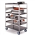 Lakeside Medium Duty, 8 Shelf, All Edges Turned Down, Large Utility Cart