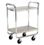 Lakeside 500 Lb Capacity, Tubular Chrome Plated Frame cart, (2) 15.5 x 24 Inch Shelves