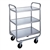 Lakeside 500 Lb Capacity, Tubular Chrome Plated Frame cart, (3) 15.5 x 24 Inch Shelves
