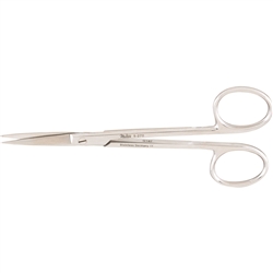 Miltex Surgery Scissors, Straight, Sharp-Sharp Points - 4-3/4"