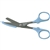 Miltex Nurses Scissors, 5-1/2", 14.0cm, Fluoride Coated, Coated Safety Guard, Blue