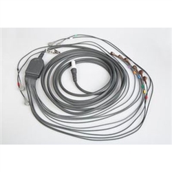 10 Lead Patient Cable for Q-Stress. AHA 43" lead wires with snap connection