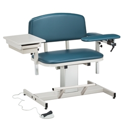 Clinton Power Series, Extra-Wide, Blood Drawing Chair with Padded Arm and Drawer
