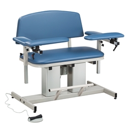 Clinton Power Series, Extra-Wide, Blood Drawing Chair with Padded Arms