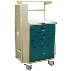 Harloff Treatment Cart, Tall Cabinet, Six Drawers with Key Lock