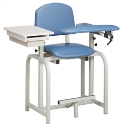 Clinton Lab X Series, Extra-Tall, Blood Drawing Chair with Padded Arm and Drawer