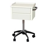 UMF Mobile EKG Cart, 5 wheel base, 2 drawers, 20"W x 33.5"H x 16.25"D