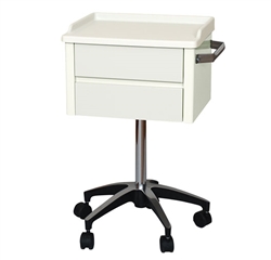 UMF Mobile EKG Cart, 5 wheel base, 2 drawers, 20"W x 33.5"H x 16.25"D