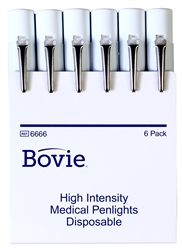 Bovie Aaron 6666 Disposable Penlight, 6/Pack