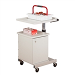 Large, H-Base, Pneumatic, Four-Bin Phlebotomy Cart