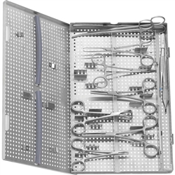 Miltex General Surgery Instrument Set, Cleaning/Storage Cassette