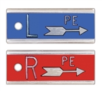 Techno-Aide 6EB Aluminum Right & Left (1/2") Horizontal Arrow Marker Set