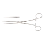 Miltex Bainbridge Forceps 7.25", Straight, Longitudinal Serrations, Cross Tip Serrations