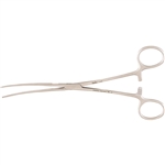 Miltex Bainbridge Forceps 7.25", Curved, Longitudinal Serrations, Cross Tip Serrations