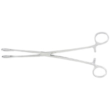 Miltex Sponge Forceps, 9-1/2", Smooth, Curved