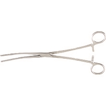 Miltex Sponge Forceps, 9-1/2", Curved