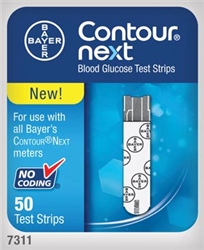 Contour NEXT Blood Glucose Test Strips (Box of 50)