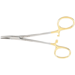 Miltex Webster Needle Holder, 5", Quick-Release Ratchet, Carb-N-Sert, Smooth