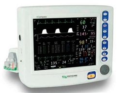 Criticare nCompass 81H031PD Vital Signs Monitor w/ 3 Channel IBP, CO2, Printer