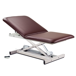 Clinton Open Base, Extra Wide, Bariatric, Power Table with Adjustable Backrest