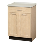 Clinton 8821-AF Fashion Finish, Molded Top Treatment Cabinet with 2 Doors & 1 Drawer