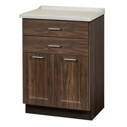 Clinton 8822-F Fashion Finish, Molded Top Treatment Cabinet with 2 Doors & 2 Drawers
