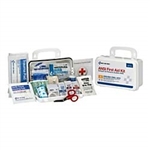 10 Person First Aid Kit, ANSI A, Plastic Case